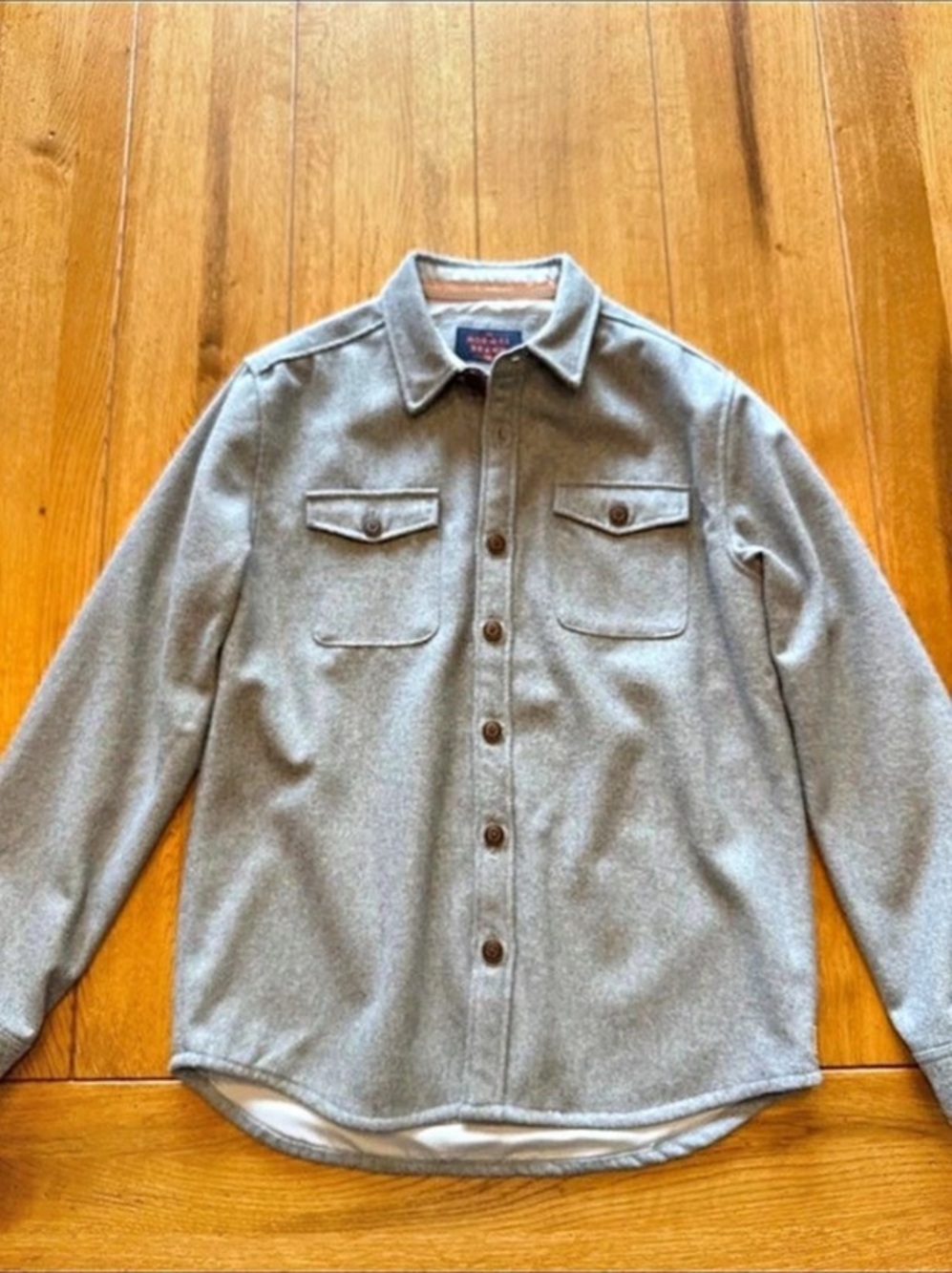 Normal Brand Brightside Flannel Lined Workwear Jacket Gray